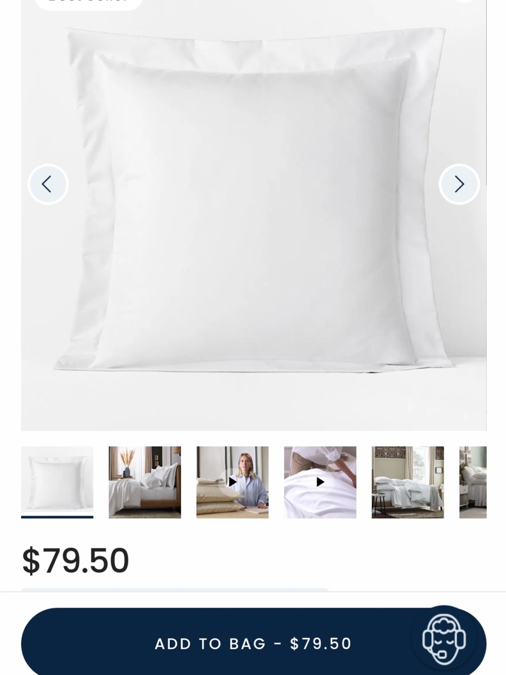 Company Store Legends Hotel Supima Wrinkle-Free Standard Pillowcases White Set